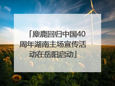 麋鹿回归中国40周年湖南主场宣传活动在岳阳启动